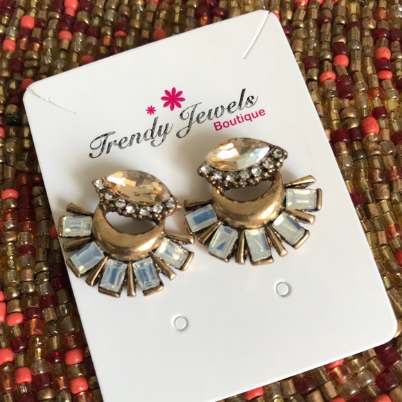 Closeout ▪️Chic Beautiful Bronze Earrings - Picture 2 of 2